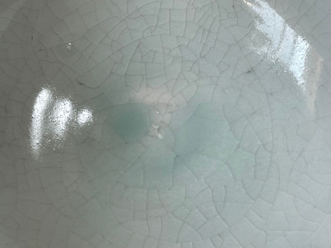 作家物　陶芸家　加藤委　つぶさ　川小牧白磁片口　オブジェ　青白磁　川小牧手　共箱