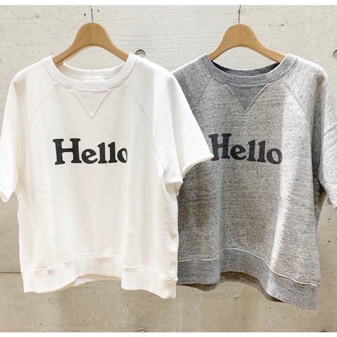 madisonblue HELLO SWEAT S/S URAKE ホワイト