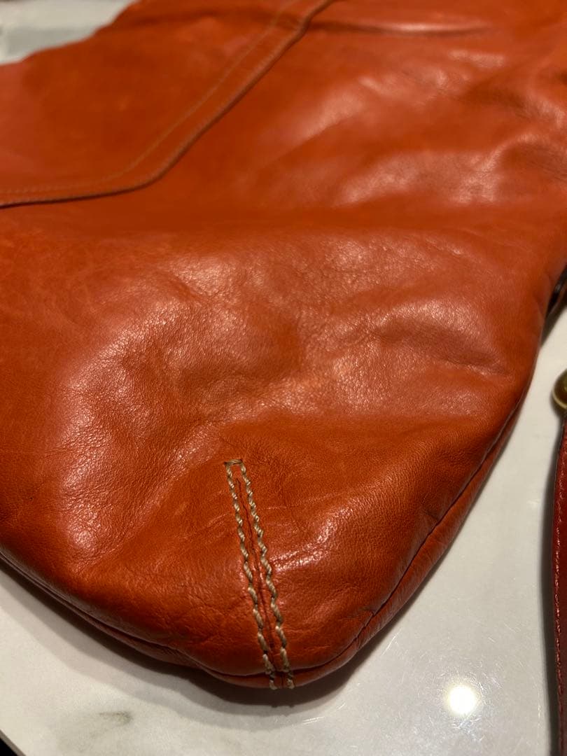 【希少】COACH がま口 2WAYバッグ グラブタンレザー オールドコーチ