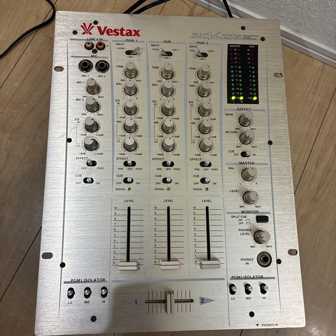 美品　完動品　メンテ済み　Vestax PCV-275 DJミキサー
