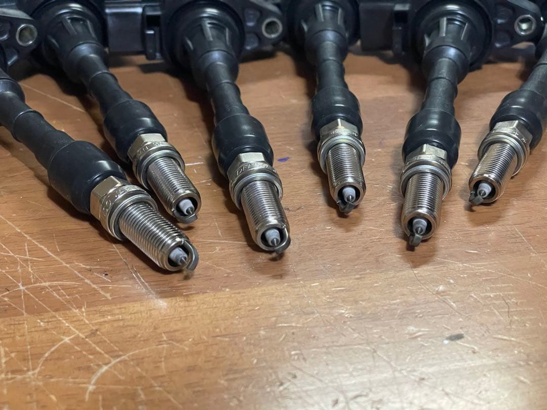 日産VQ35HR用 日立ヒタチイグニッションコイル＆デンソースパークプラグセット