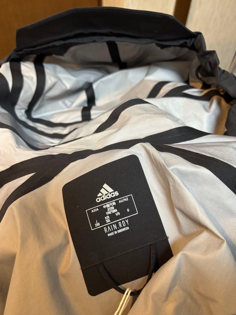 y*3様 adidas.TERREX 黒RAIN.RDYフード付ナイロンジャケッ