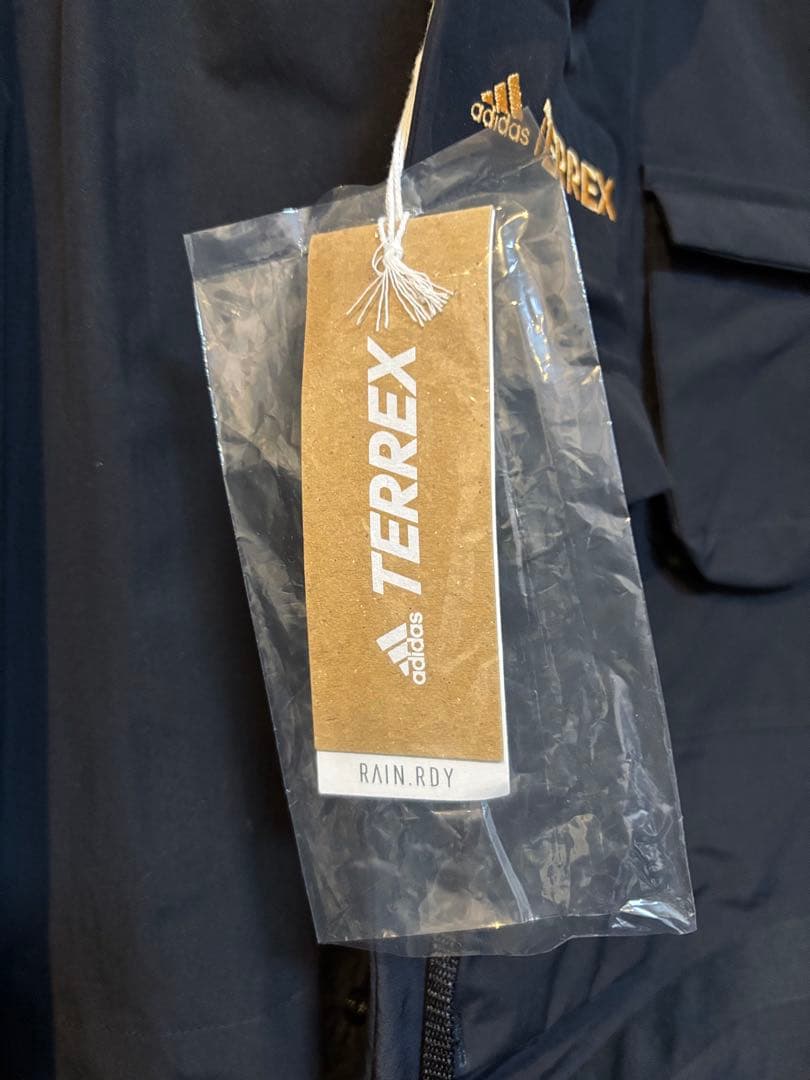y*3様 adidas.TERREX 黒RAIN.RDYフード付ナイロンジャケッ