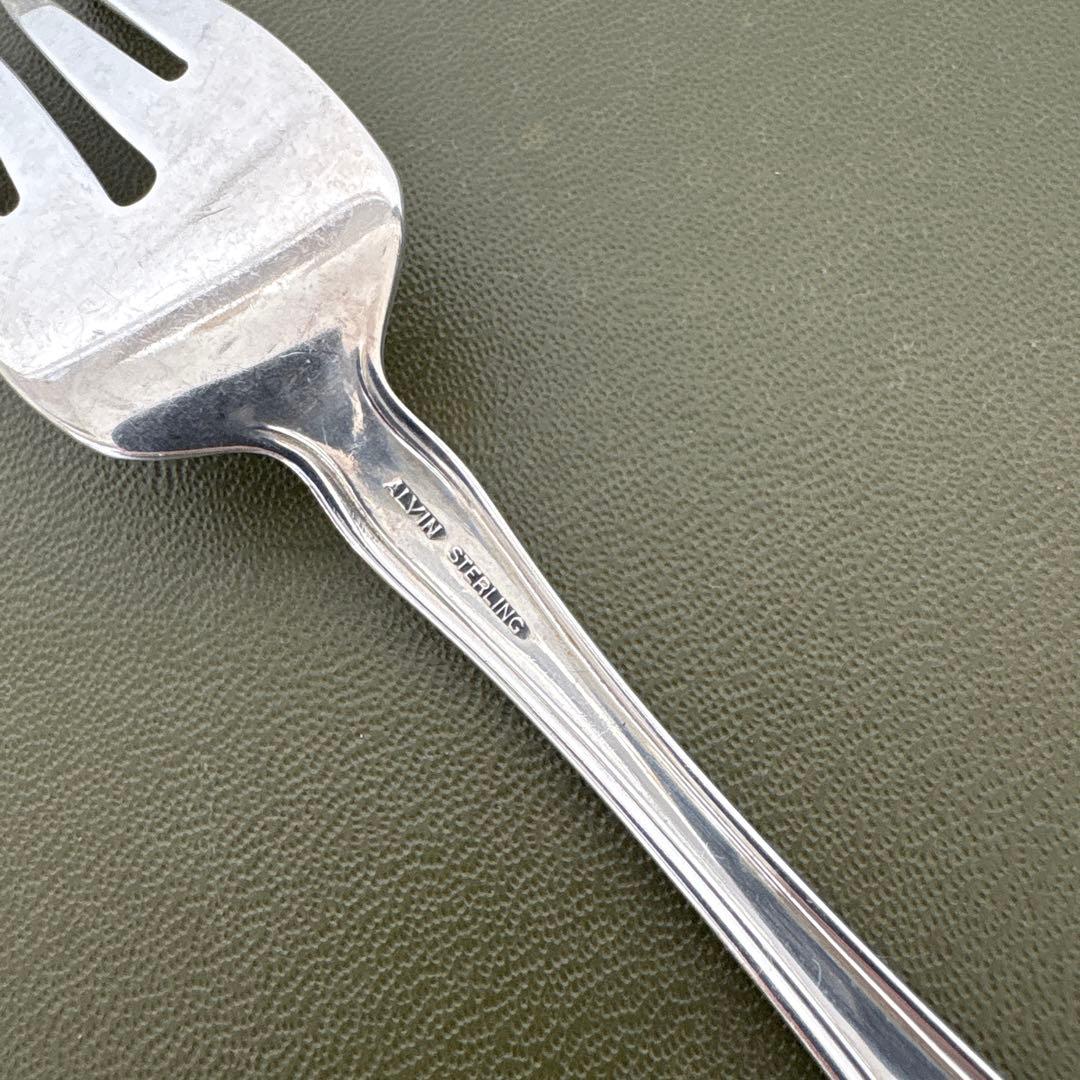 ビンテージ　ALVIN STERLINGフォーク　Chateau Rose 純銀
