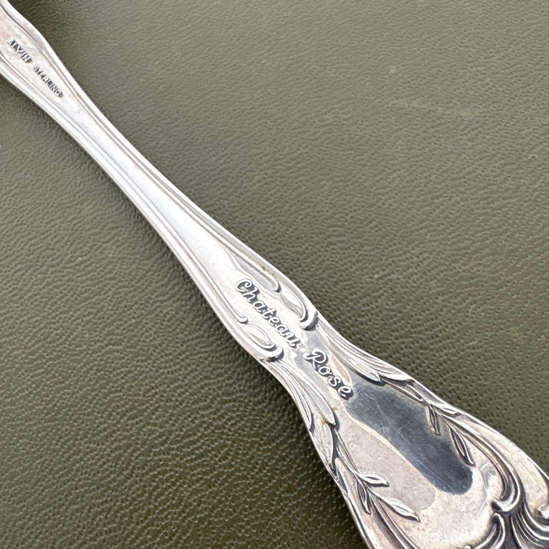 ビンテージ　ALVIN STERLINGフォーク　Chateau Rose 純銀