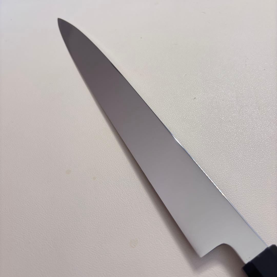 【鞘付き】 270mm柳刃包丁 鏡面　黒檀水牛八角柄 全鋼 和包丁'ᘲ