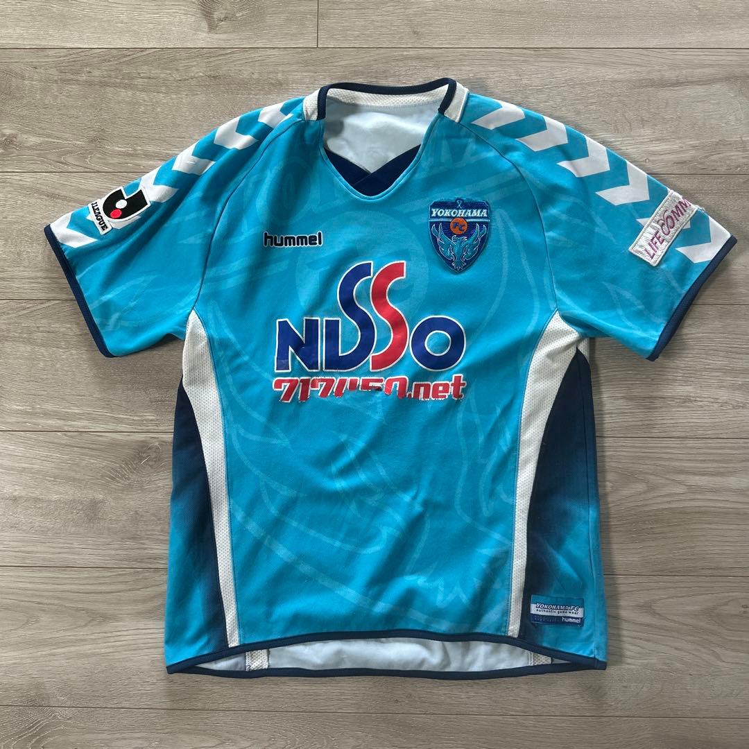 真贋不明　山口素弘　サイン入り　支給品　ユニフォーム　M 横浜FC