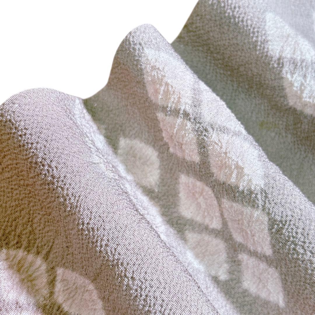 A126愛華 訪問着名門 滝泰 辻が花 絞り 訪問着 紋なし洗柿色フォーマル