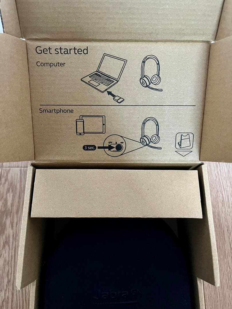 Jabra ワイヤレスヘッドセット 収納ケース付き