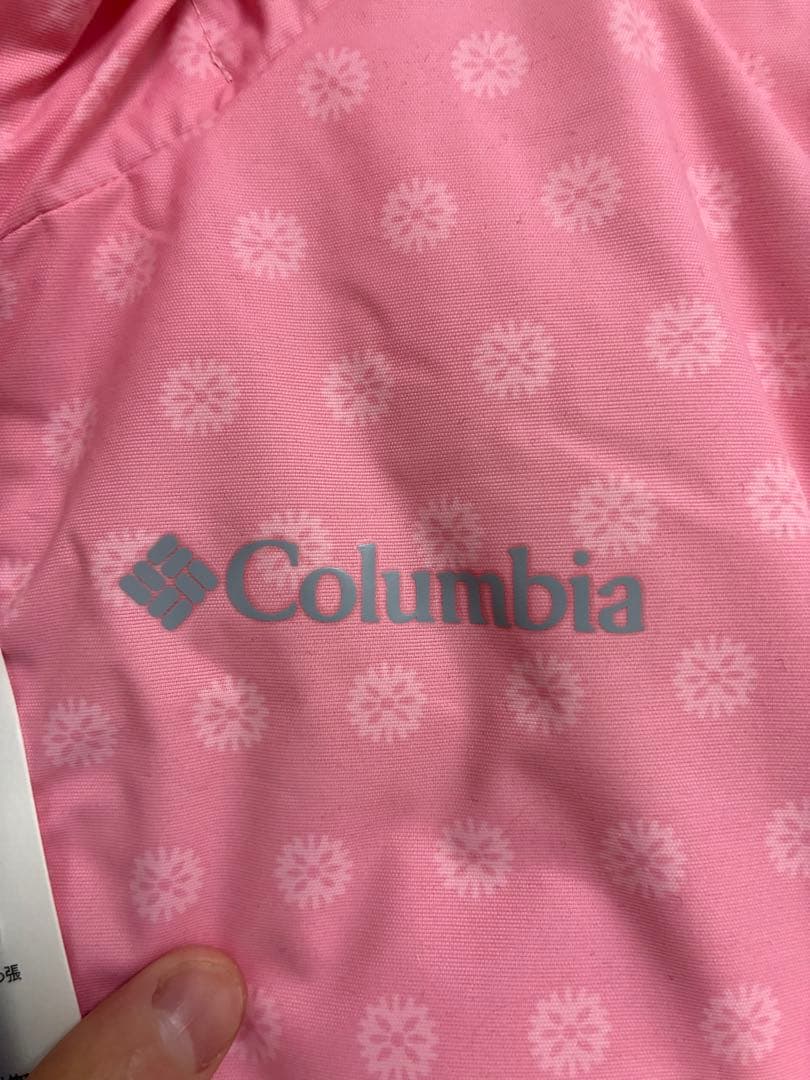 新品未使用品Columbia 子ども用スキーウェア ピンク/ターコイズ