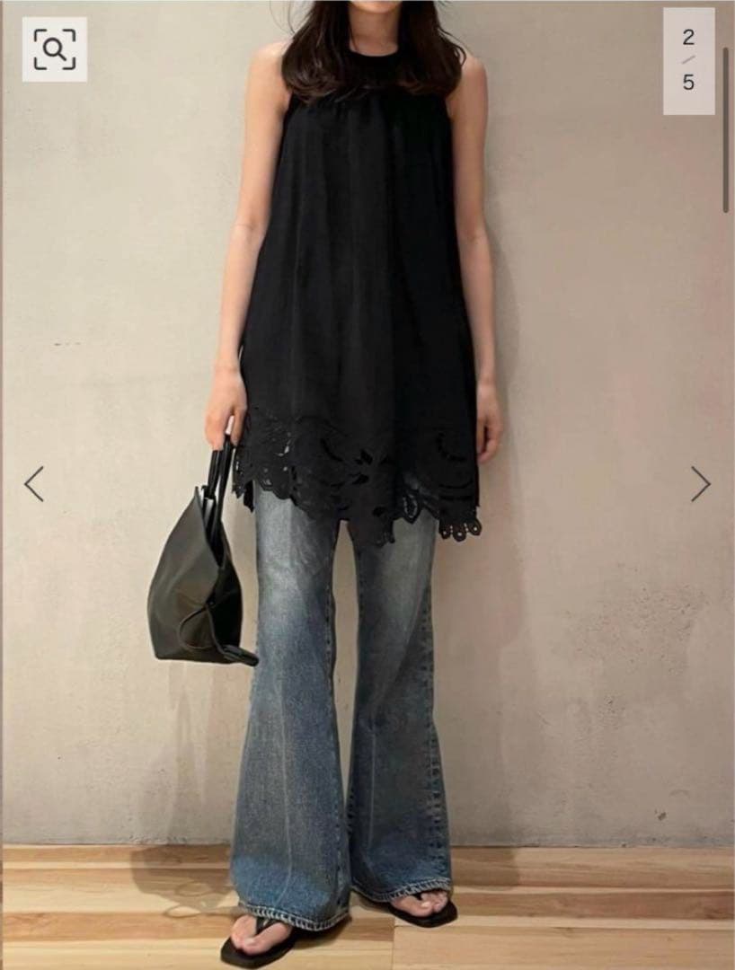 けい◇plage プラージュRAMIE COTTON EMBRO キャミ