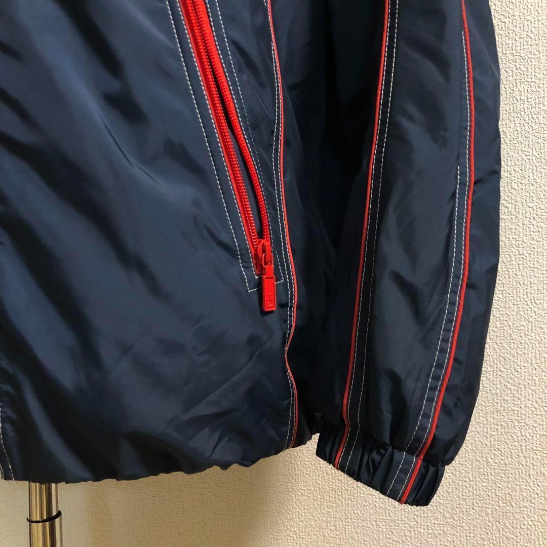 セットアップ デサント★中綿 ジップアップ サーモ パーカー 裏起毛 ネイビー