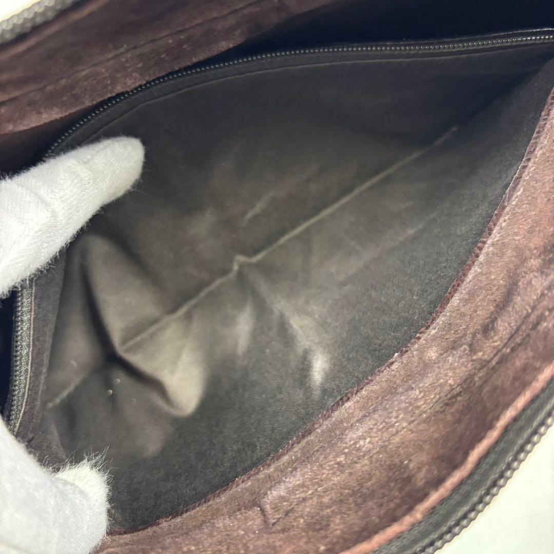 専用イヴサンローラン　モンバサ　ワンショルダーバッグ　レザー　茶色　y2k