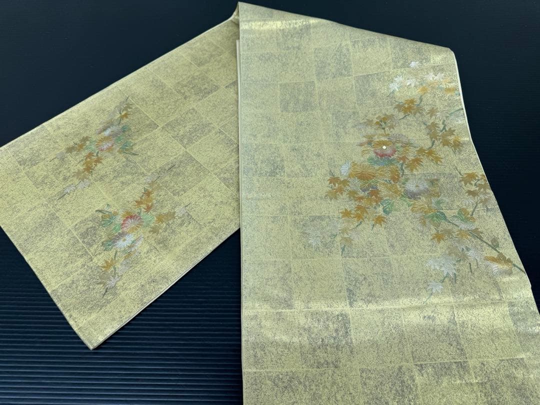 222)着物　袋帯　5点セット　太鼓柄　正絹　全て着用可能品