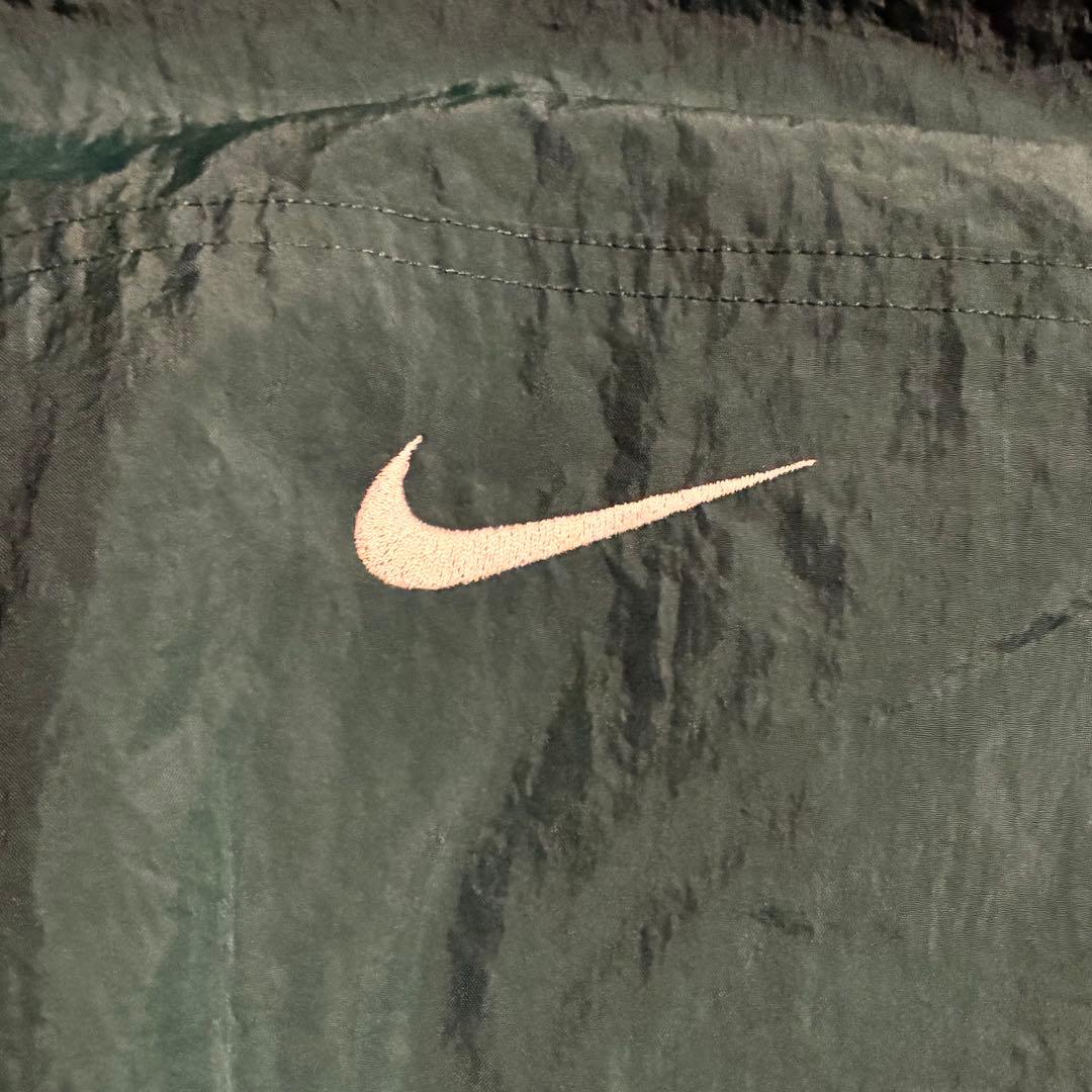 90s NIKE ナイロンプルオーバー スウォッシュ刺繍ロゴ XXL