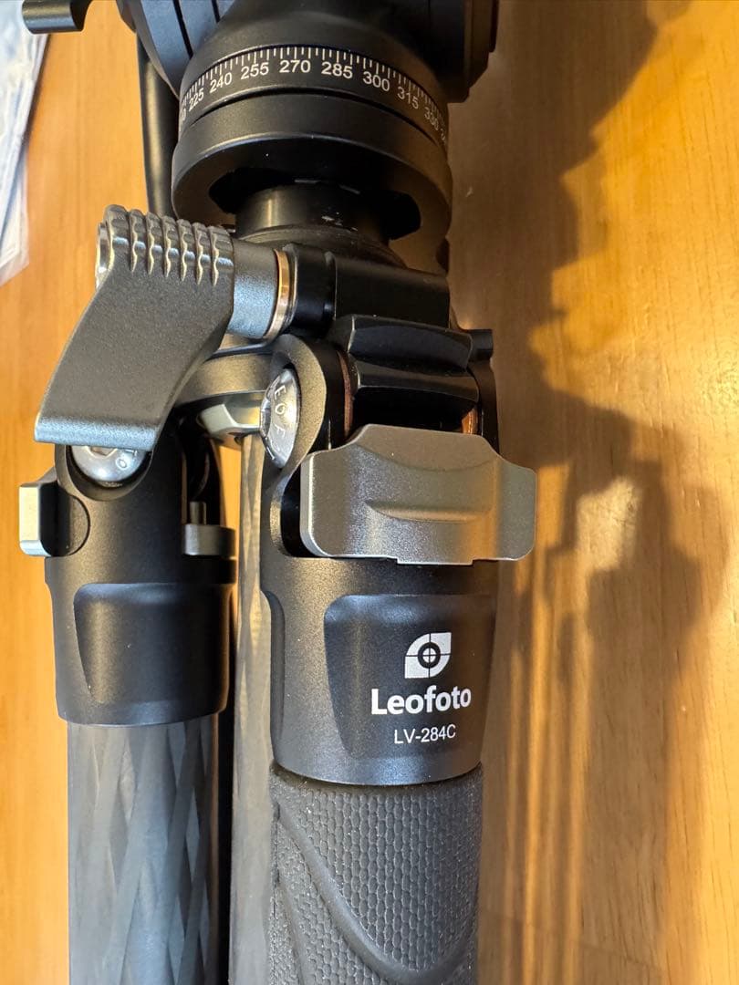 Leofoto4段三脚 三脚マンバO ビデオ雲台セット LV-284C+BV-5