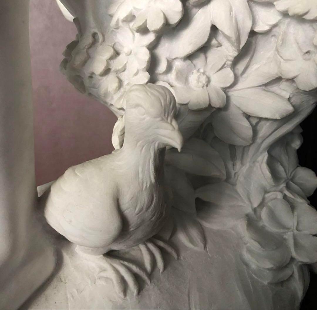 C様へ感謝お嫁入り‼️イタリア現代作家大理石一刀彫り「ヴィーナス　女神像」台座付