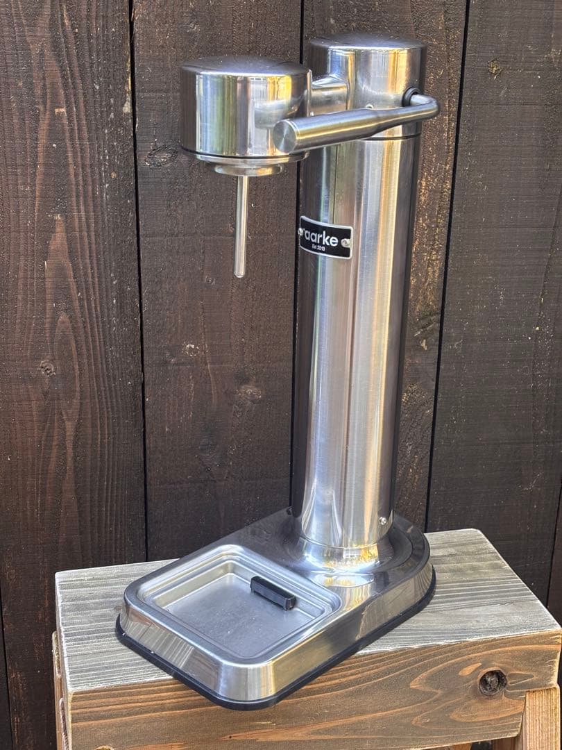 aarke カーボネーター3 スチールシルバー ガスシリンダー２本付き