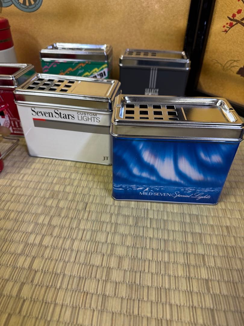 希少　タバコ　たばこ　空缶　空缶灰皿　昭和レトロ　当時物　ノベルティ　セット販売