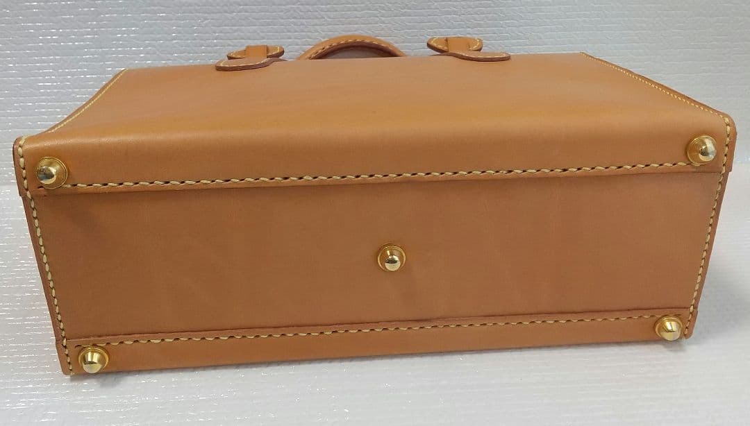 馬場万ハンドメイド ナチュラルレザー ビジネスバッグ 鍵付き