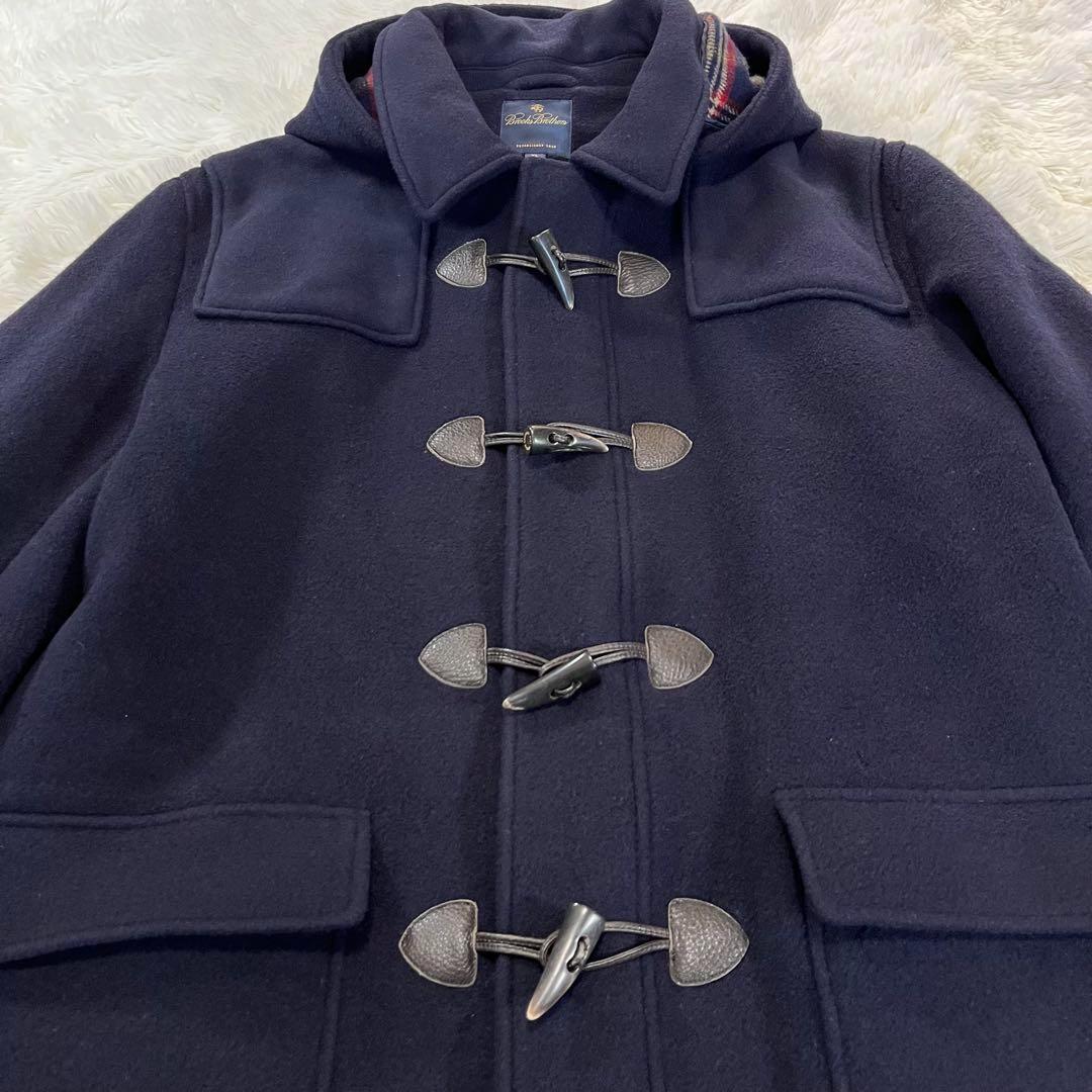 ブルックスブラザーズ　ウールダッフルコート　水牛角トグル　ネイビー　XLサイズ