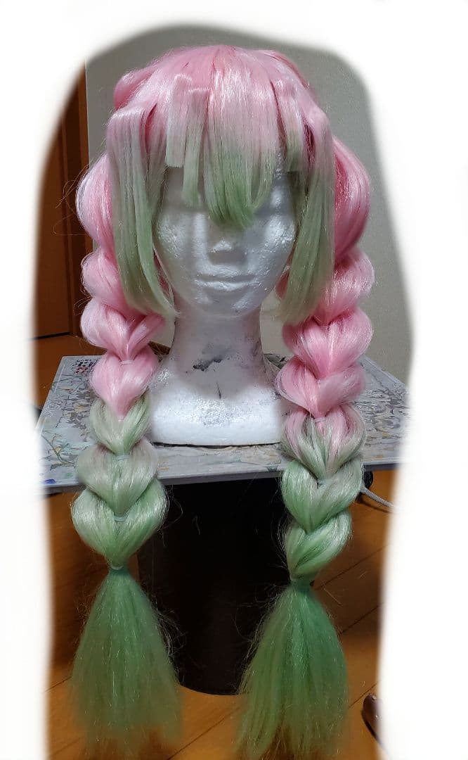 即納品甘露寺蜜璃 コスプレウィッグ