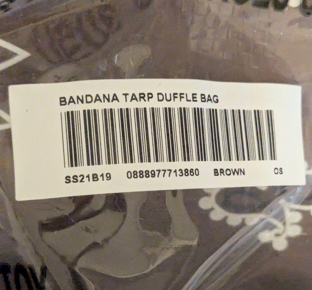 新品 21ss Supreme Bandana Large Duffle Bag