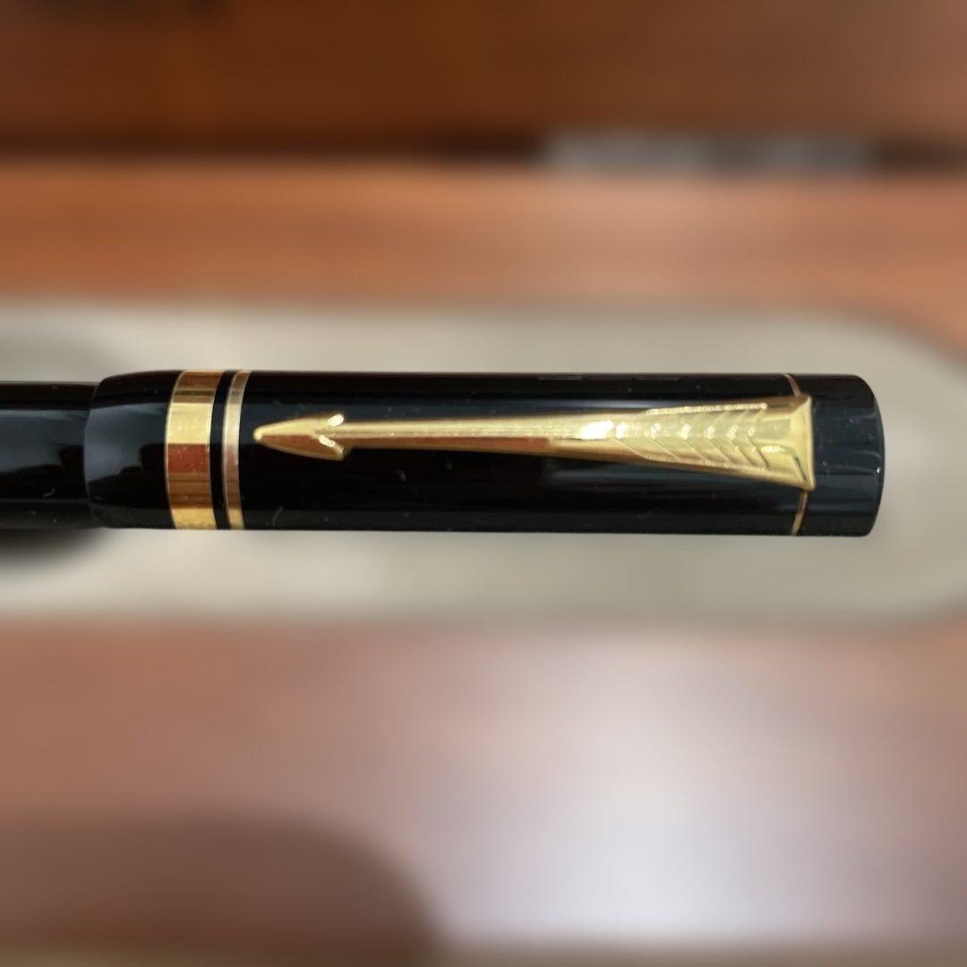 Parker ブラック 万年筆 ウッドケース付き