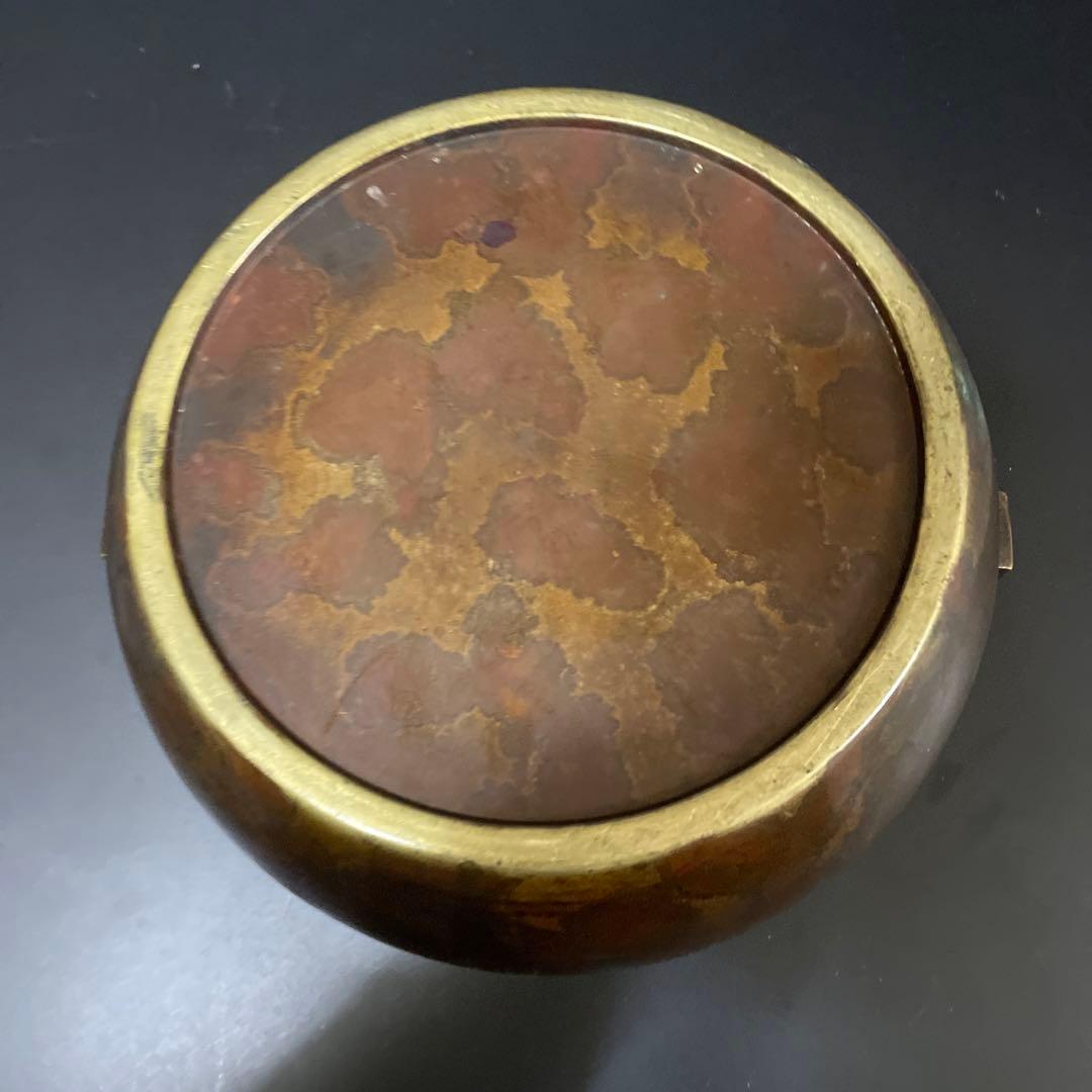 特大　 斑紫銅　鳥透かし香炉　火鉢10