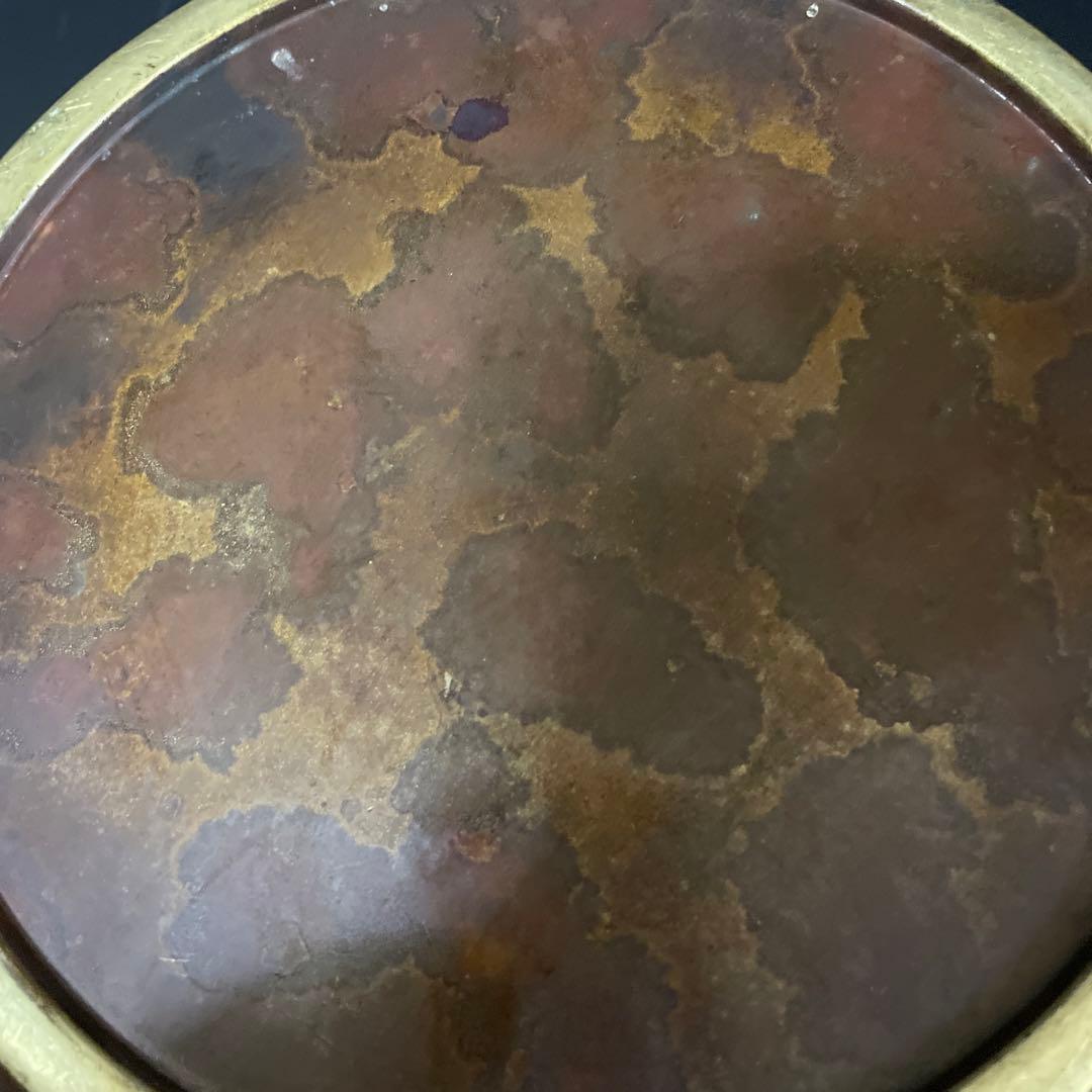 特大　 斑紫銅　鳥透かし香炉　火鉢10