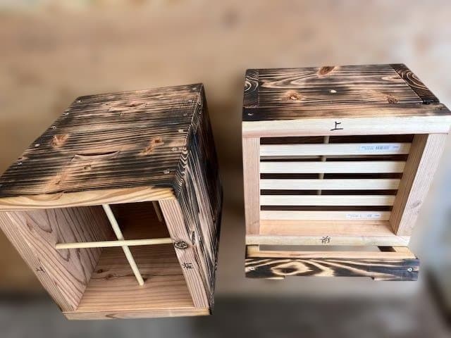 日本ミツバチ　養蜂箱（重箱）春の分蜂に備えて!!