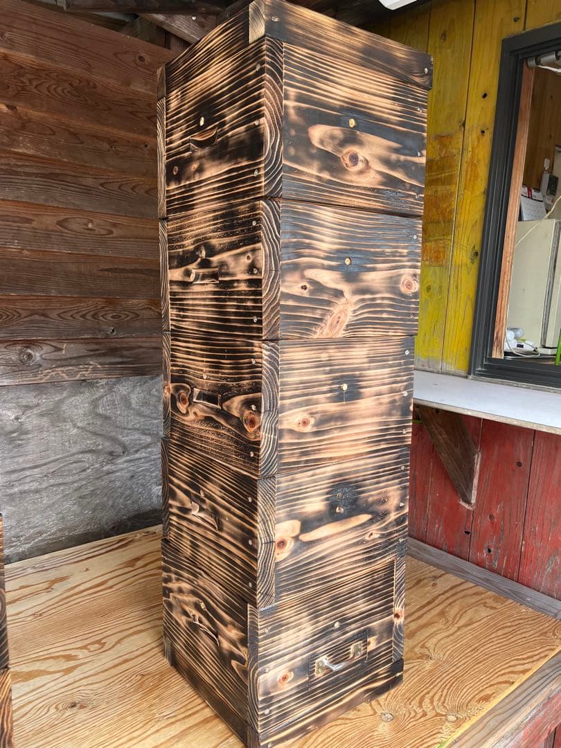 日本ミツバチ　養蜂箱（重箱）春の分蜂に備えて!!