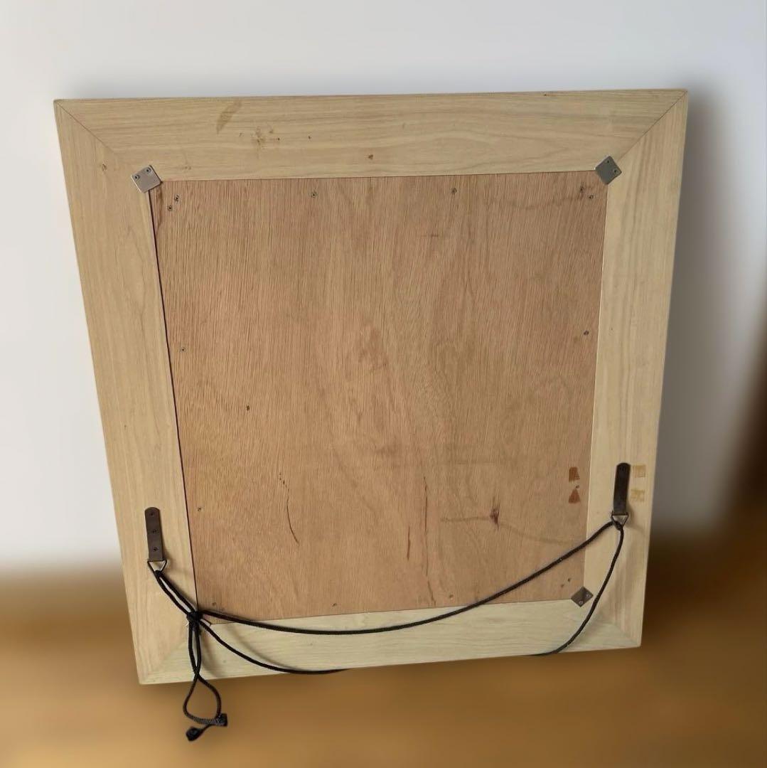 SAZABY 木製フレーム 壁掛け鏡