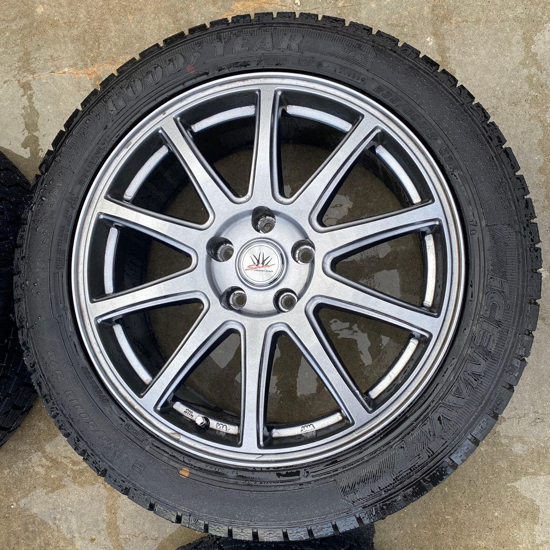 【送料込み】18インチアルミスタッドレス4本セット アルファードなどに