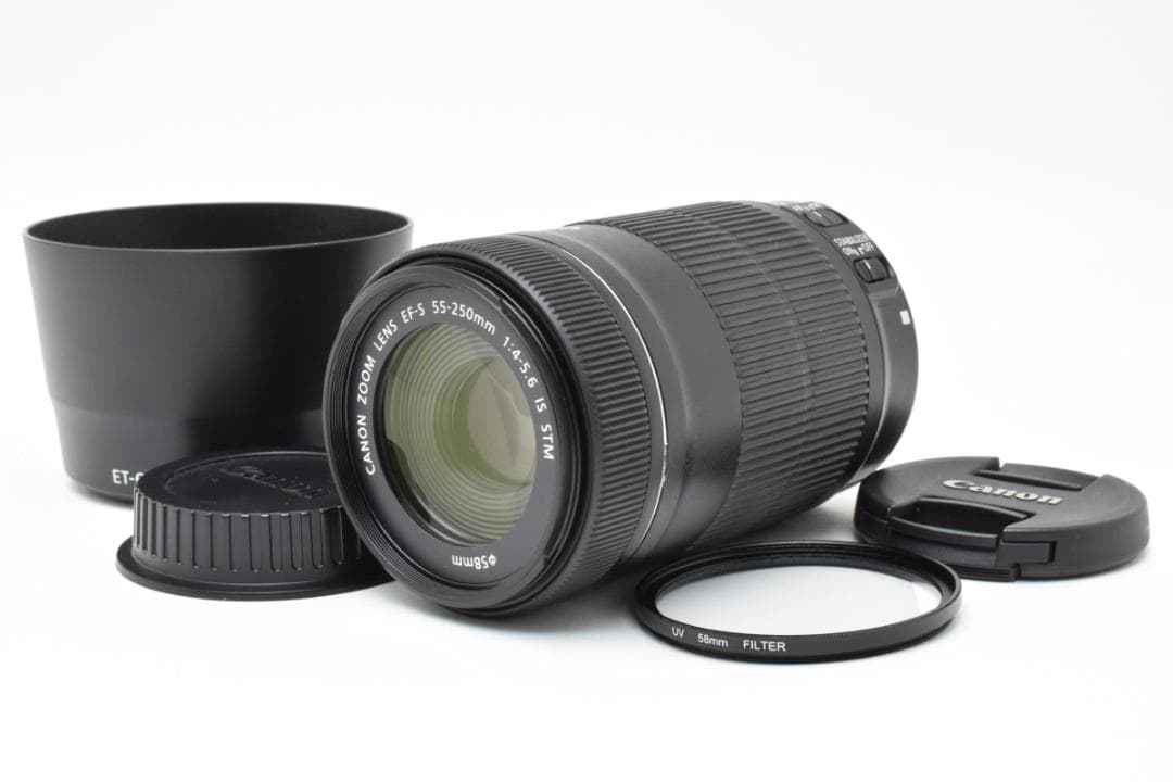 美品⭐️望遠レンズ⭐️Canon EF-S 55-250mm STM⭐手ブレ補正