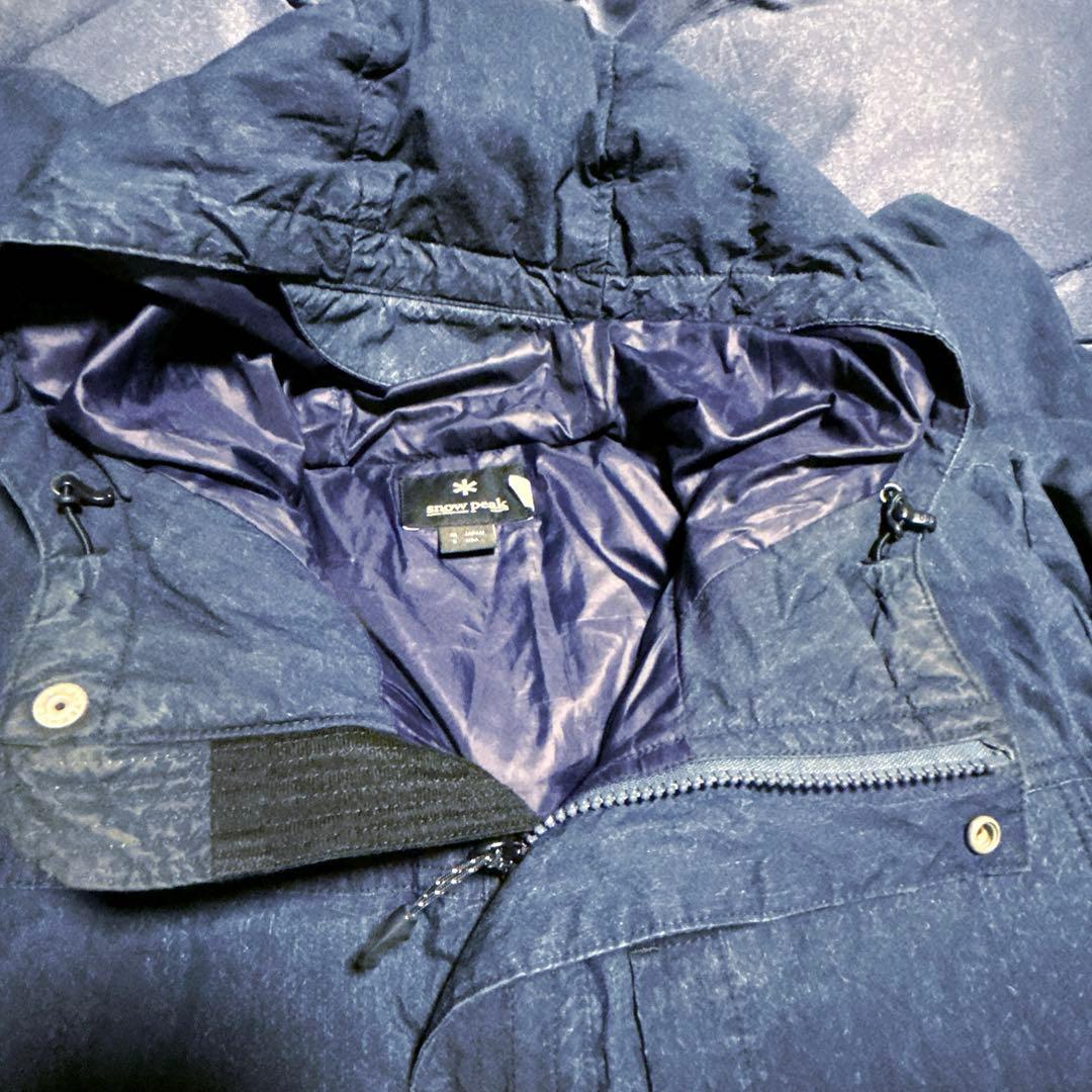 スノーピーク インディゴコットン ナイロンダウンジャケット