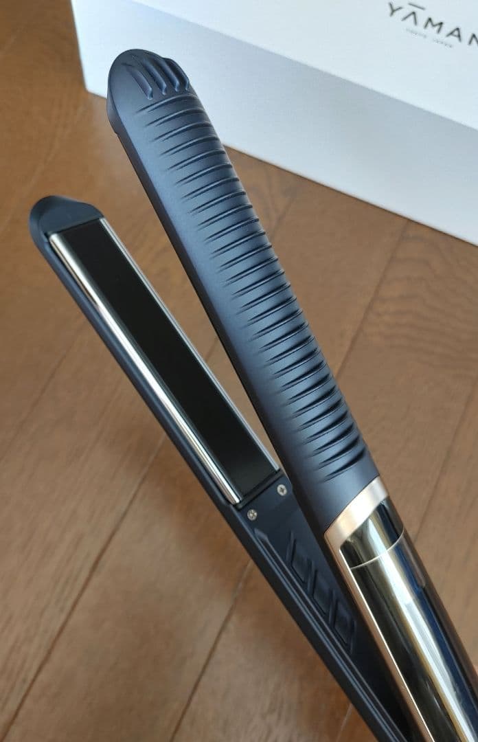 美品★YA-MANヤーマン　スムースアイロンフォトイオン ネイビー YJHB0L