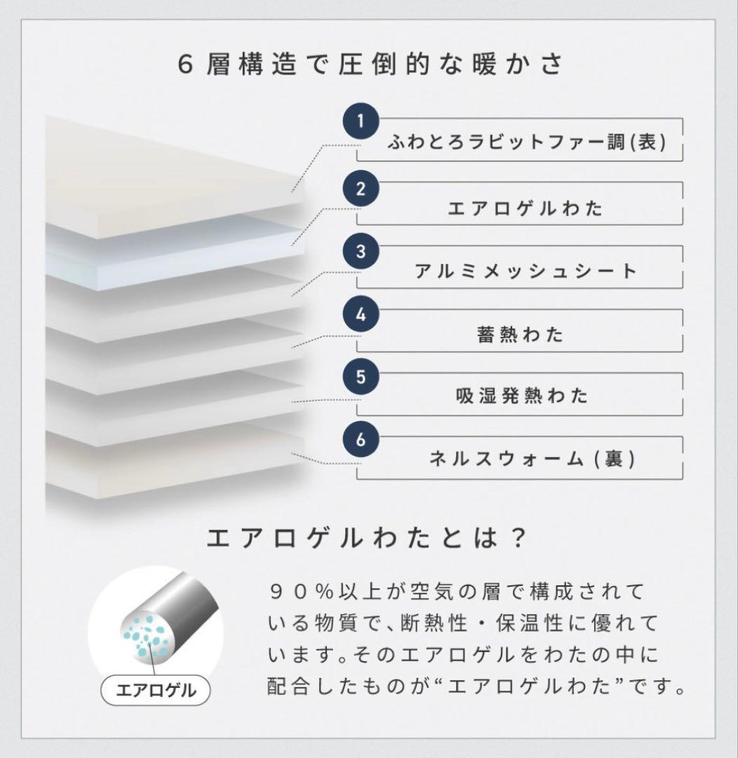 kfth 様　NERUS ふわとろ毛布　ダブルホワイト