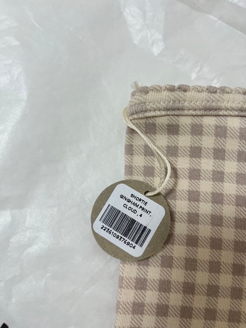 m*e様 SOOR PLOOM ギンガムチェックパンツ クラウド