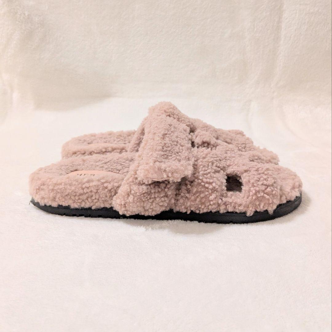 【hanako】HERMES　エルメス　ムートン　　サンダル