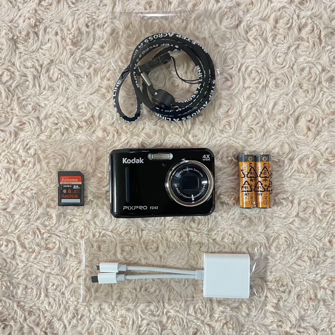 美品✨Kodak PIXPRO FZ43✨動作確認済 スマホ転送OK 単三電池♪