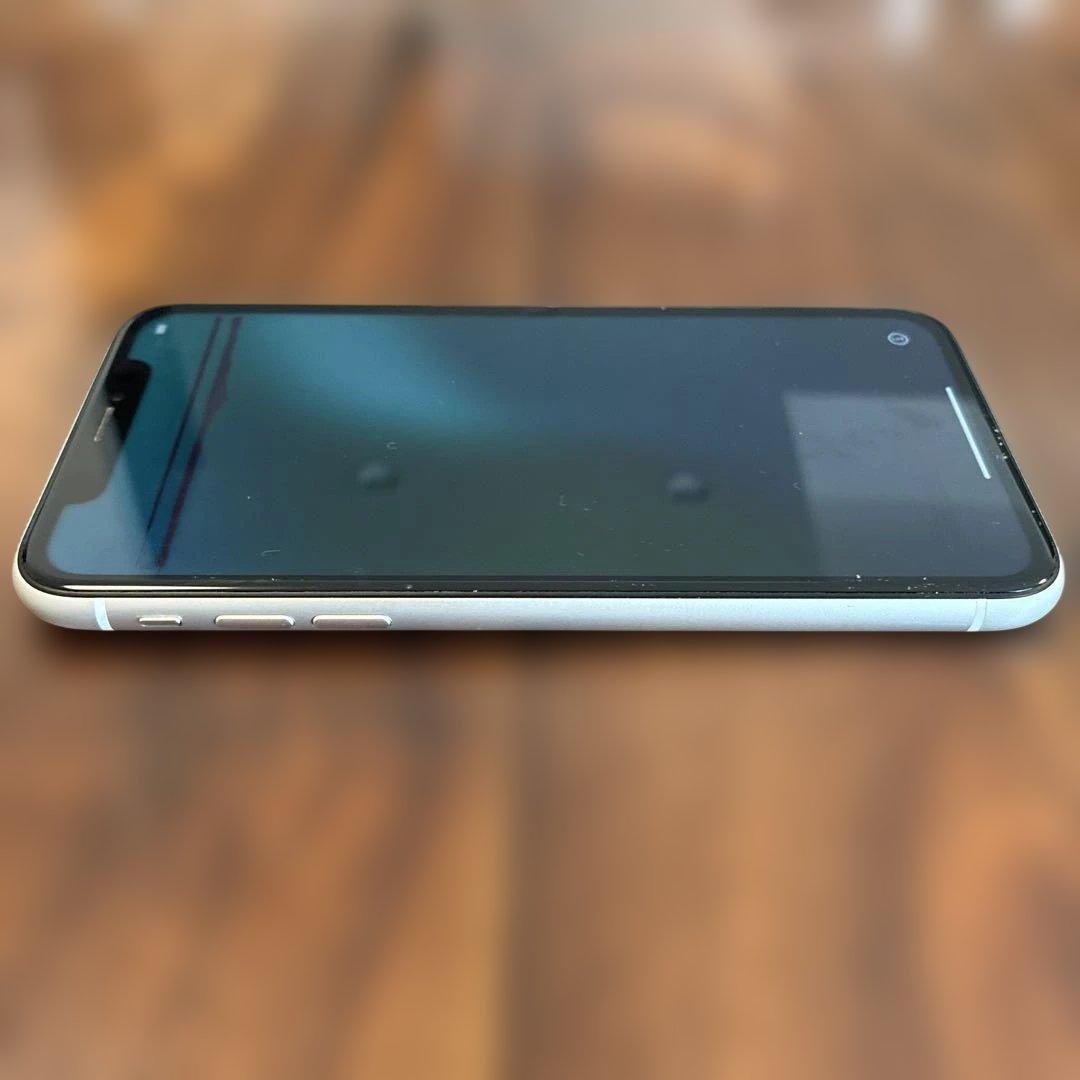 【画面不具合あり】iPhone XR 本体　ホワイト　128㎇