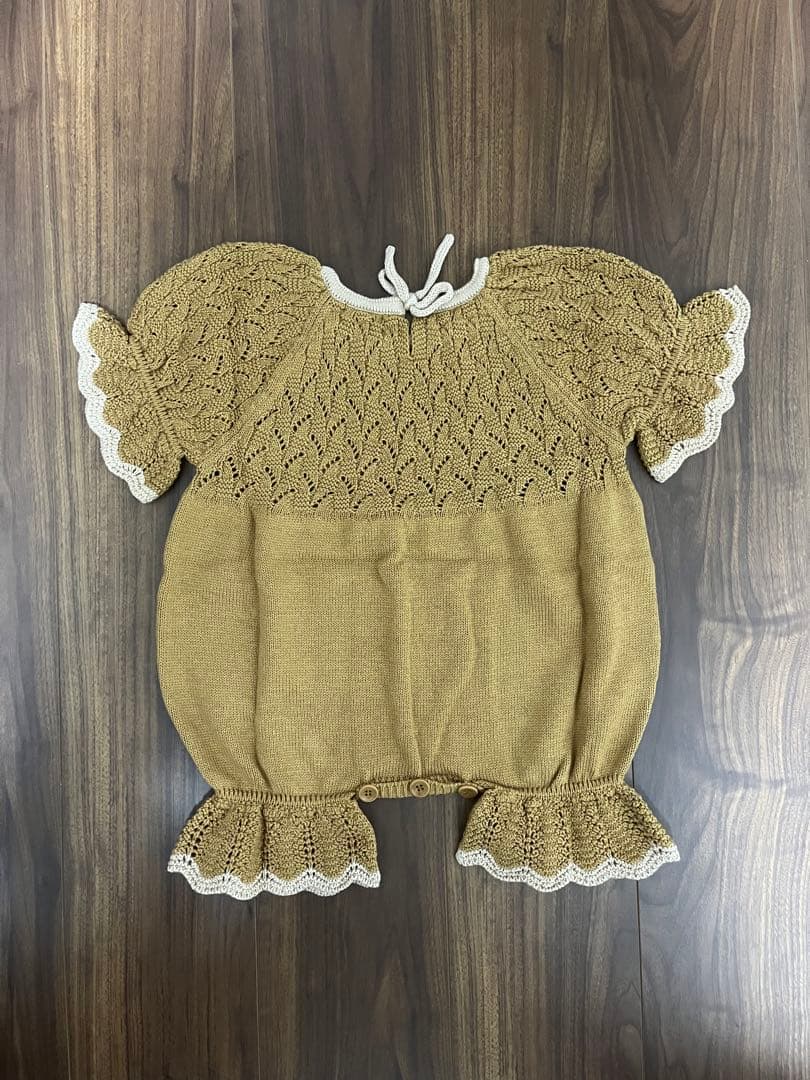 MABLI 小人 ロンパース ボンネット18m ブラウン 2025SS マブリ