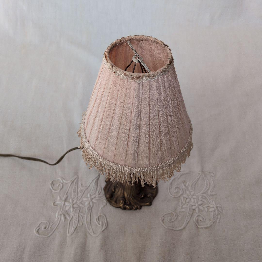 フランスアンティーク 小さなテーブルランプ