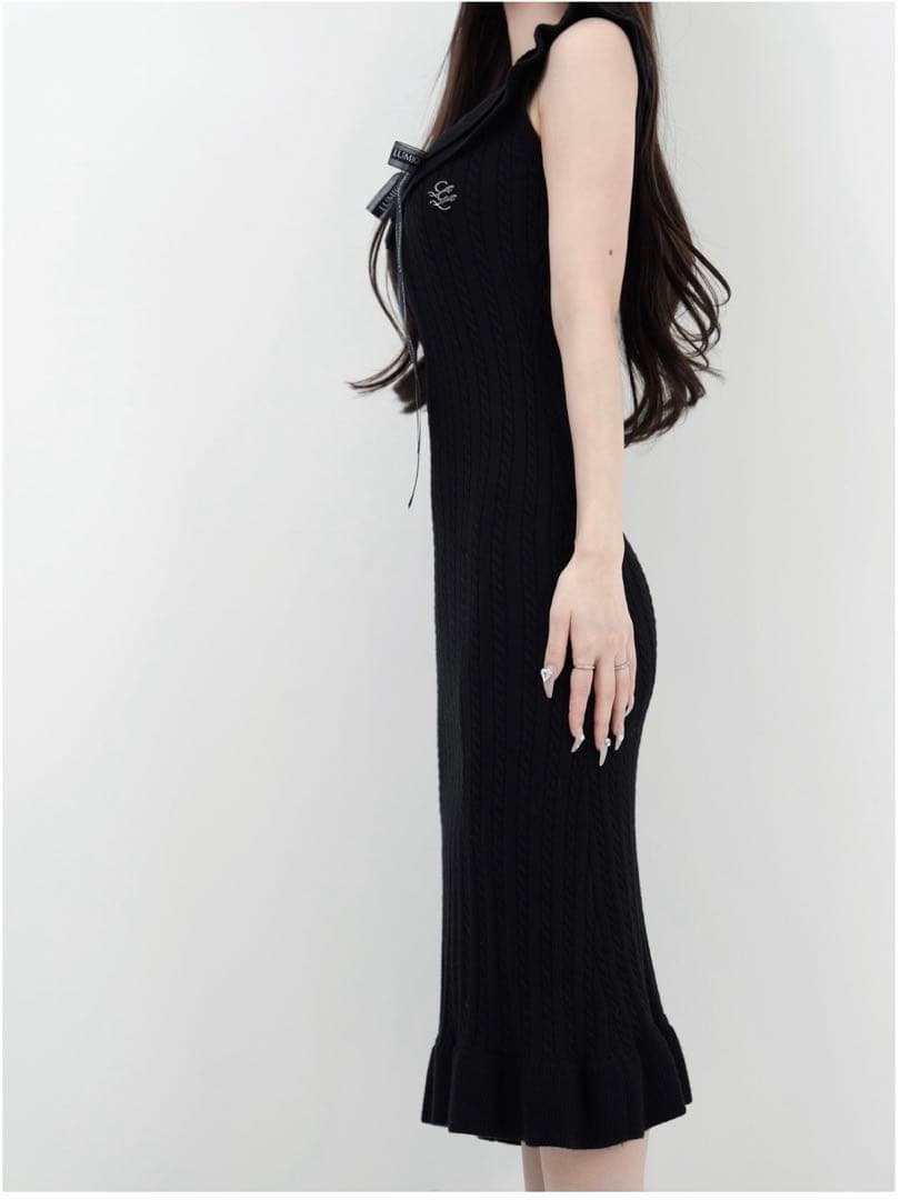 【ばら売り⭕️】lumignon ルミニョン ワンピース＋リボンヘアクリップ