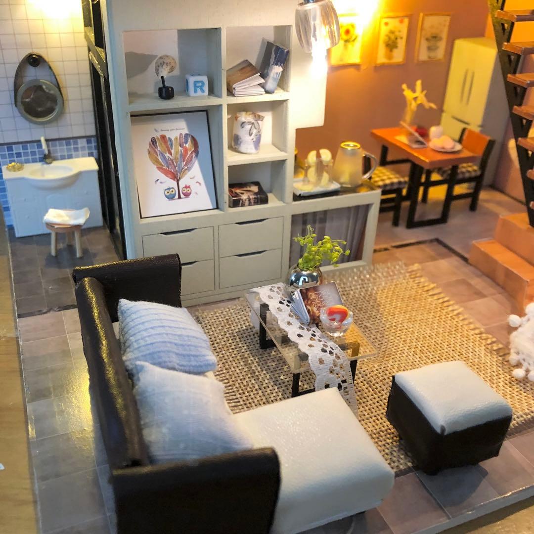 ミニチュアドールハウス　完成品　北欧風ハウス❤︎