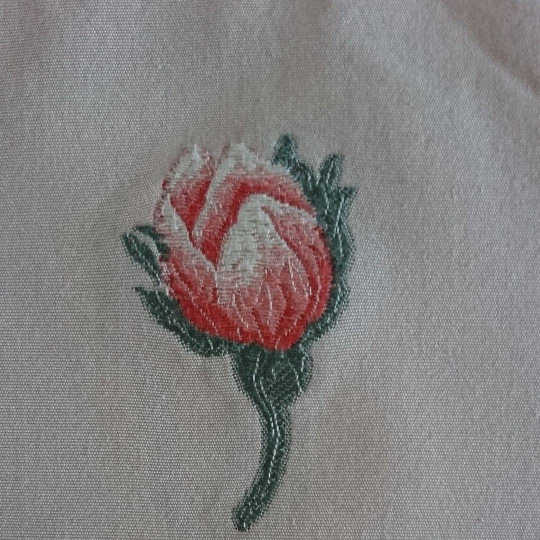 フィスバ（FISBA)クッションカバー　２枚　オレンジ系花