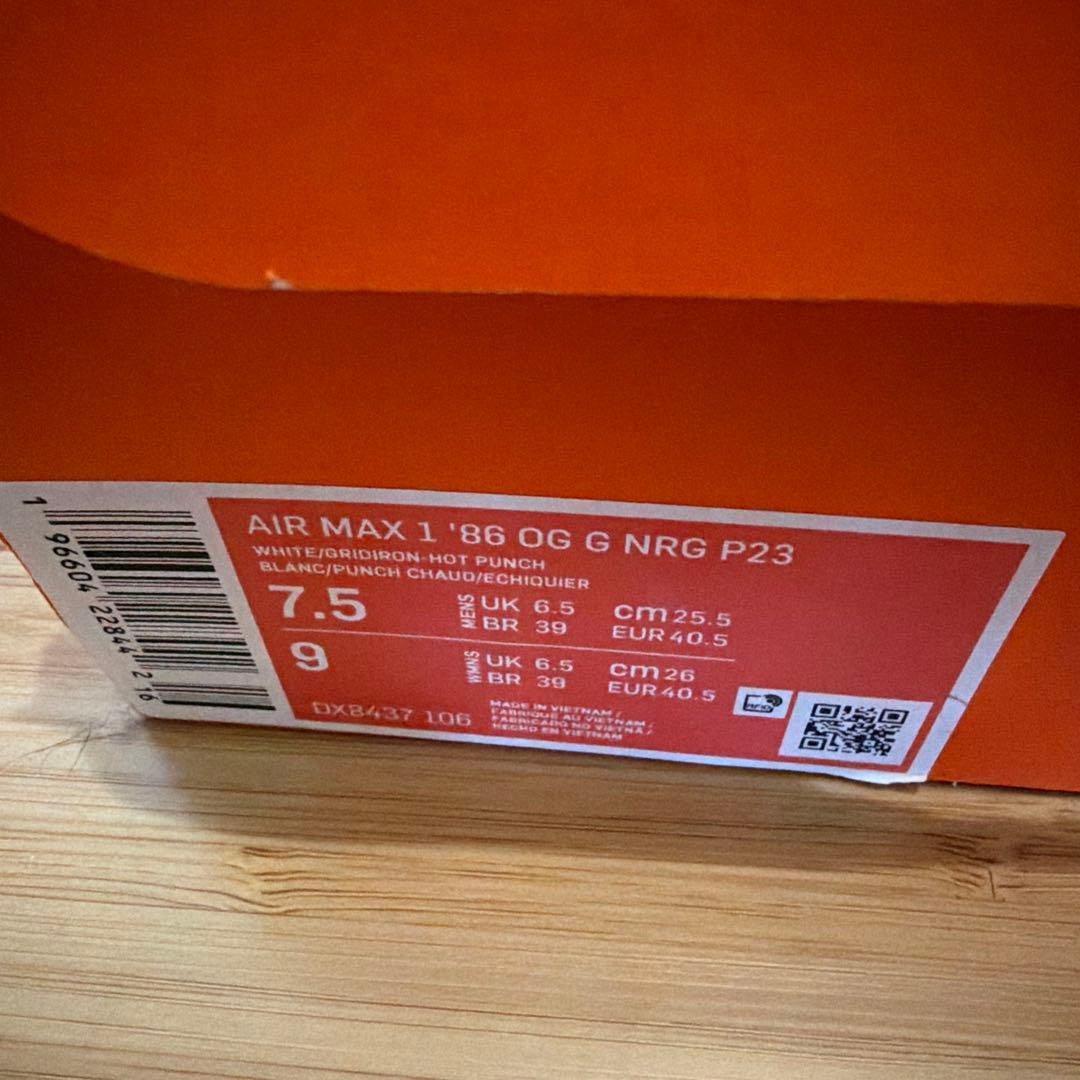 NIKE ナイキ エアマックス 1 '86 OG G NRG P23 ゴルフ