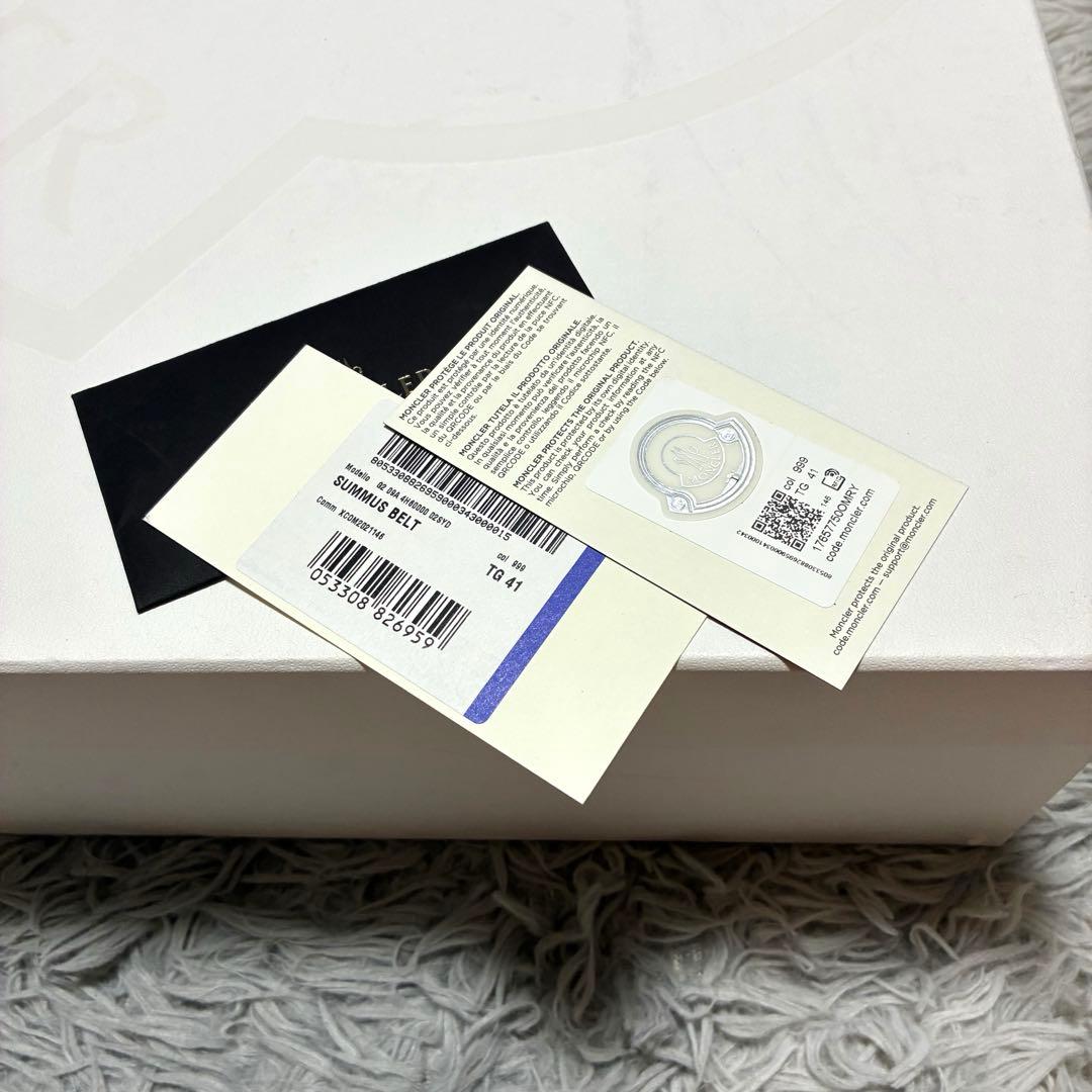 【美品】MONCLER 防寒 防水 ウィンターブーツ 41 BLACK