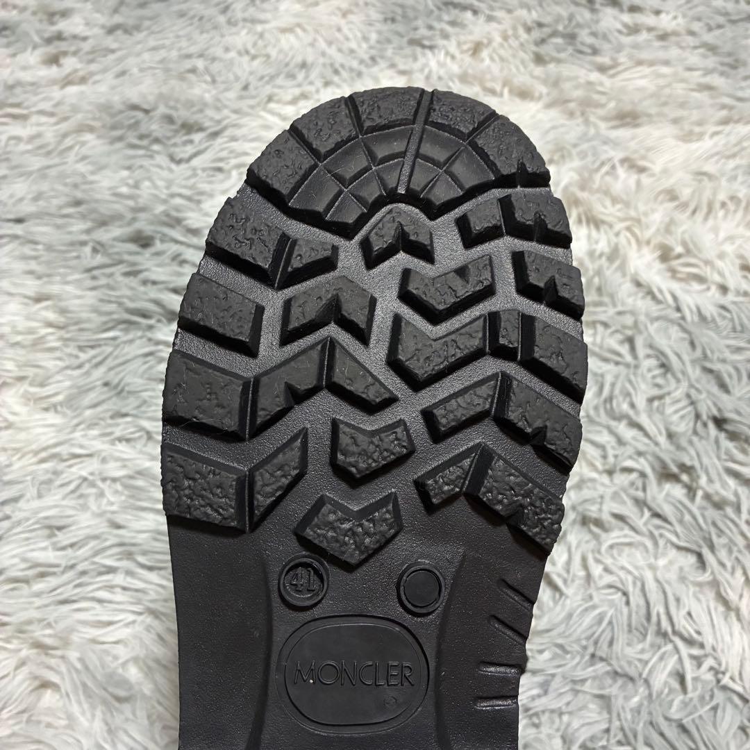 【美品】MONCLER 防寒 防水 ウィンターブーツ 41 BLACK